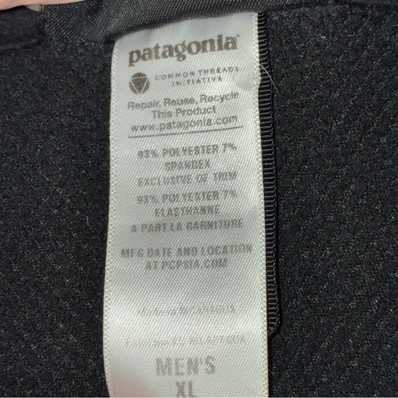 Patagonia Jacket Men’s Polartec Windbloc Black Angry Orchard Logo XL EUC - Picture 10 of 10